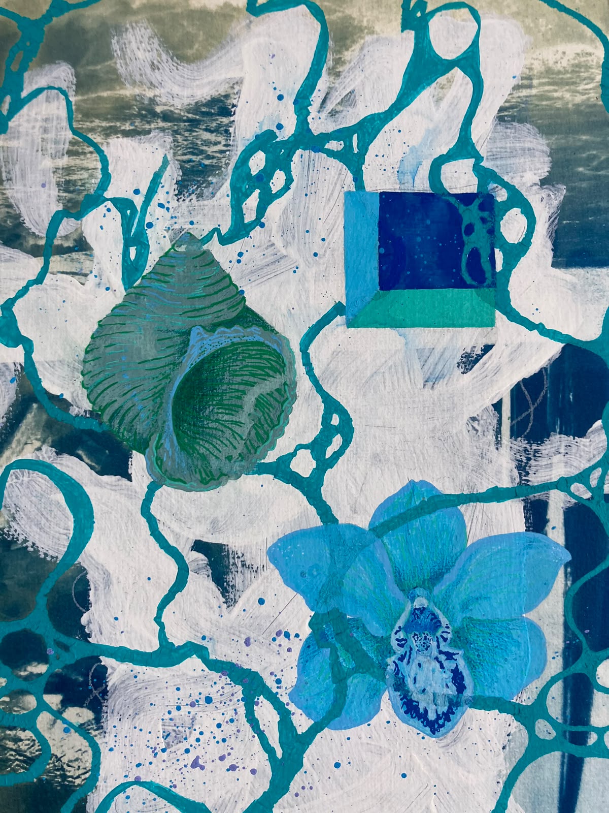 Vibrant Bloom — Oil paint on canvas