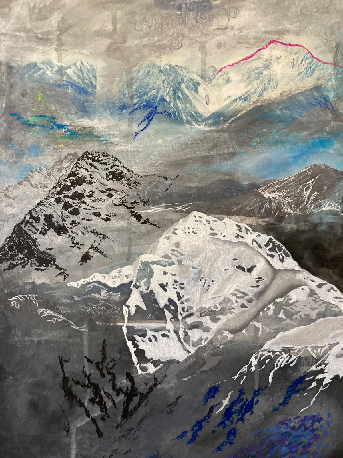 Untitled — Acrylic paint on canvas